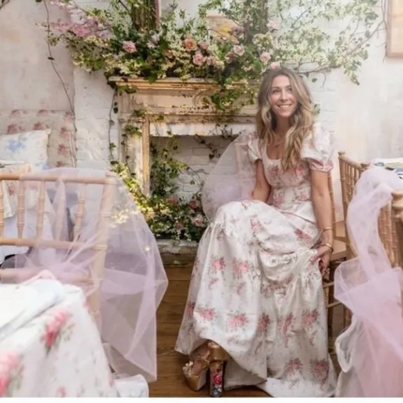 LoveShackFancy Garden Of Versailles Linen Napkin Set - NWTags - Picture 6 of 8